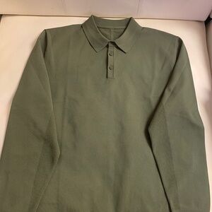 Lululemon knit polo shirt olive XL